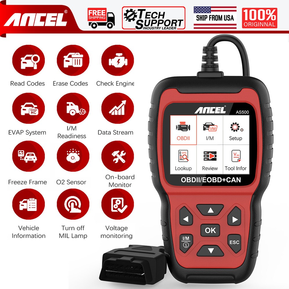ANCEL AS500 Car OBD2 Scanner Code Reader Diagnostic Tool Check Engine Code