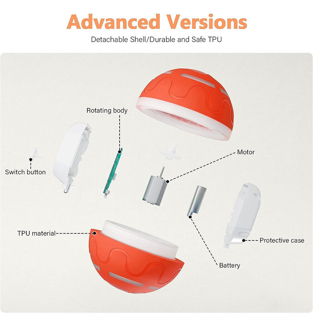 Peppy Pet Ball for Dogs with Remote Control Interactive Dog Ball Toy LED Flash