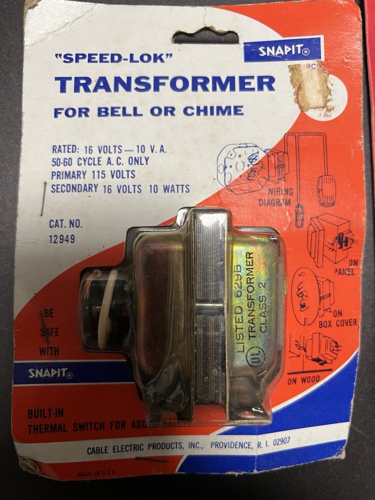 Bell Chime TRANSFORMER 115V