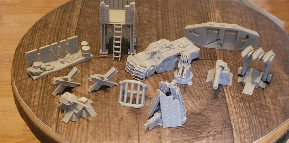 Def System Sample Pack, 1/64 scale 12 items. 3d printed.