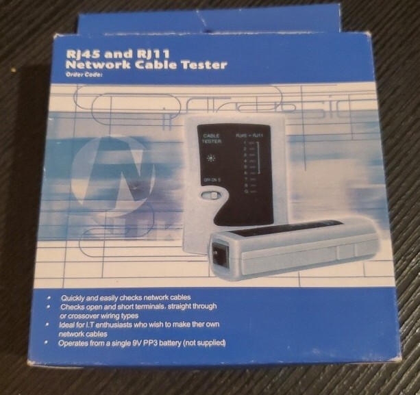 Network LAN Cable Tester Test RJ45 RJ-11