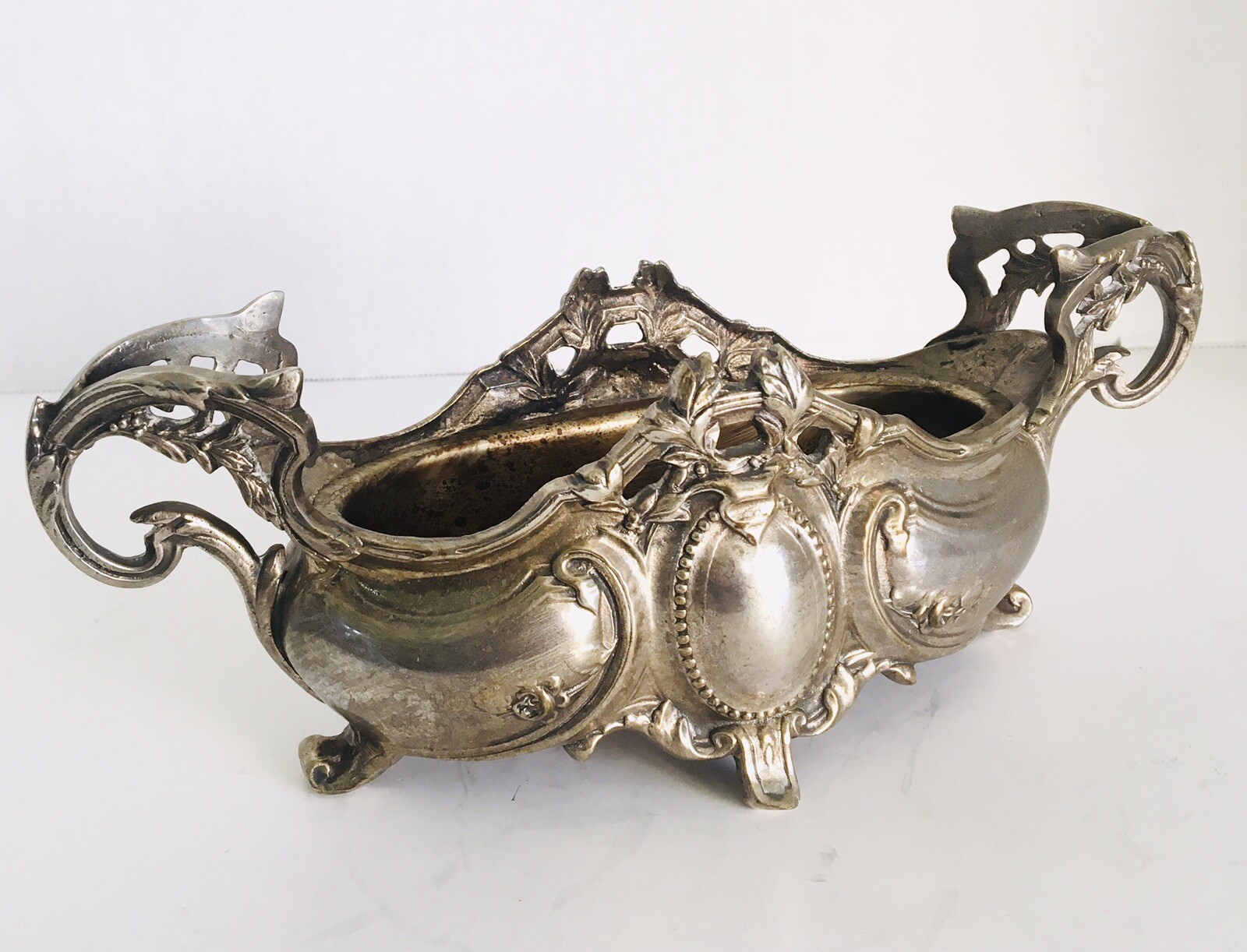 Louis XV Silver Plate Jardiniere with Liner