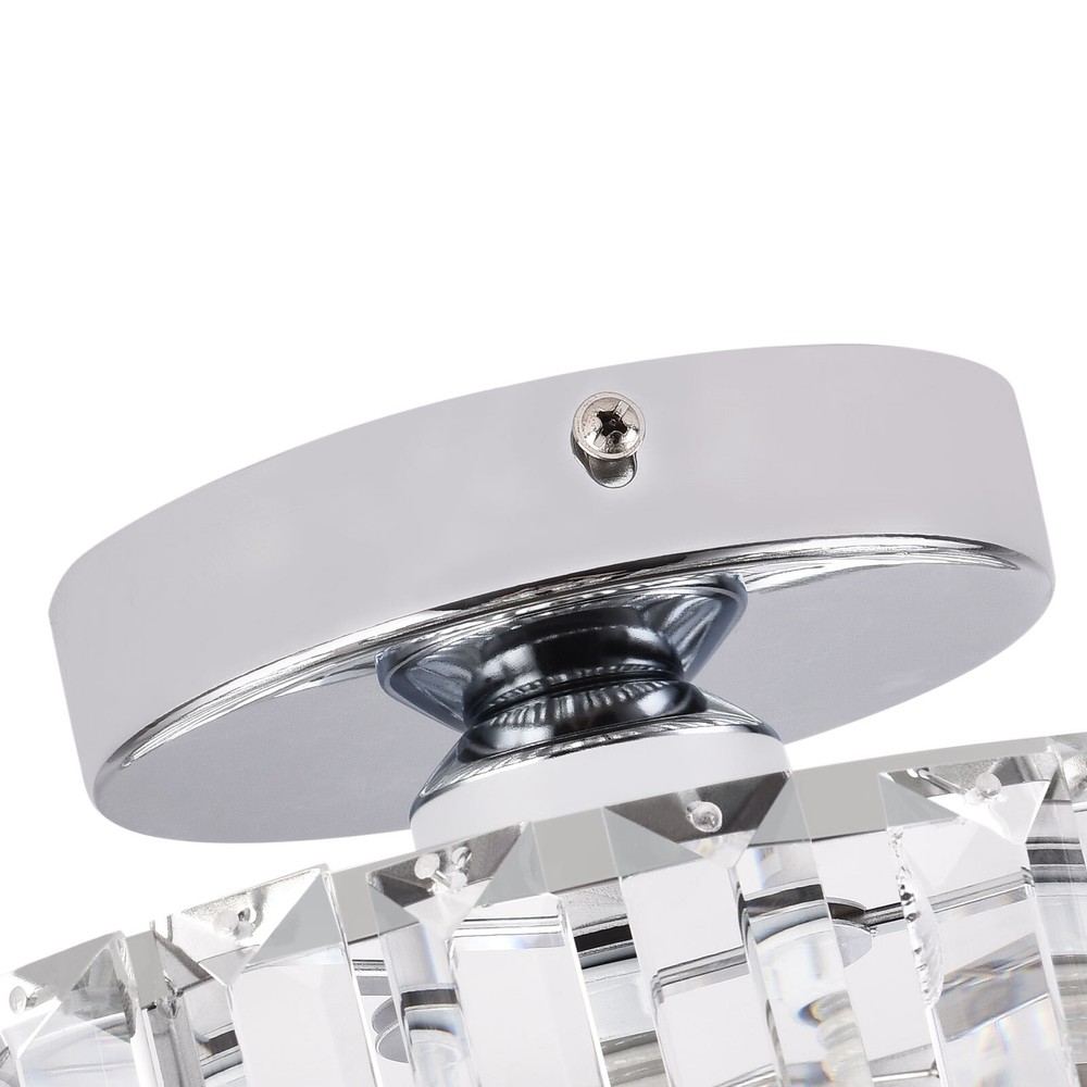 Modern Chandelier Light Crystal Ceiling Light Fixture Flush Mount Ceiling Lamp