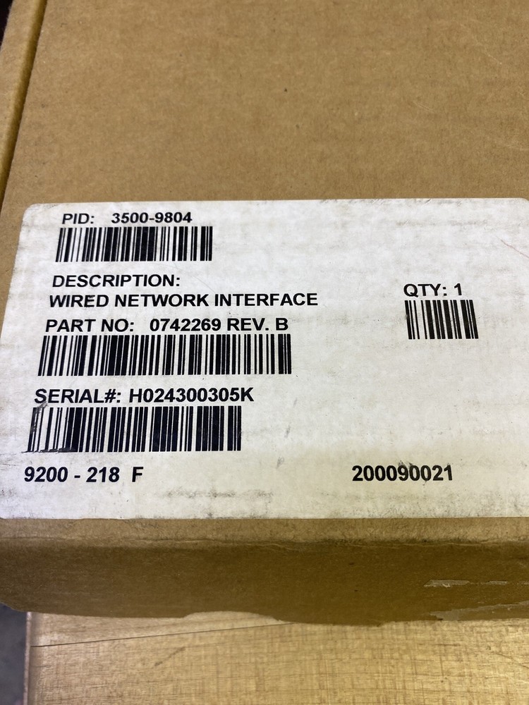 SIMPLEX 3500-9804  WIRED NETWORK INTERFACE FIRE ALARM 0742269