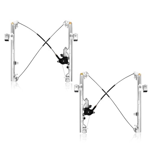 Pair Front Driver & Passenger Power Window Regulator w/Motor Compatible for