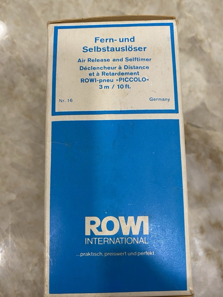 Vintage Rowi Shutter Air Bulb Release And Self timer