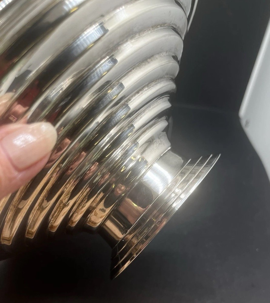 Silverplate Art Deco Bowl 9”