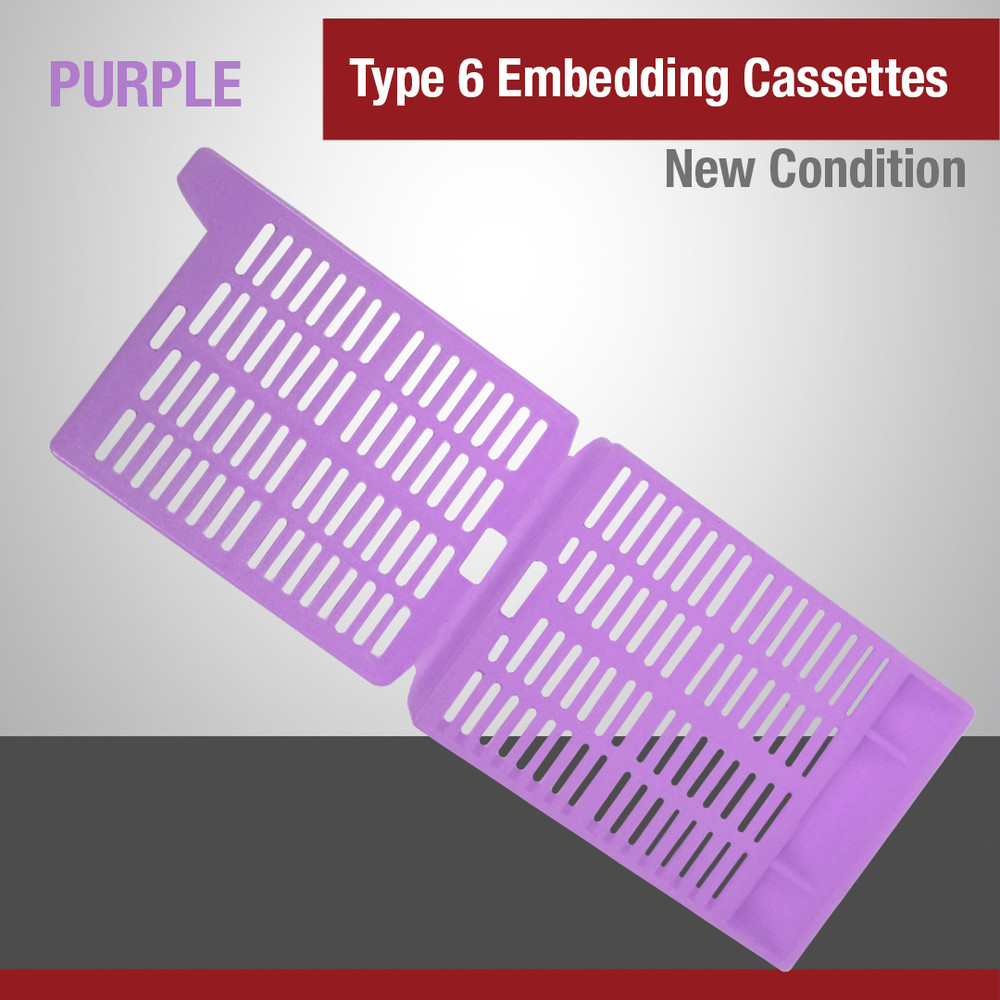 Embedding Cassettes, Type-6, Purple, One-Piece, 1,000 Per Case Pack