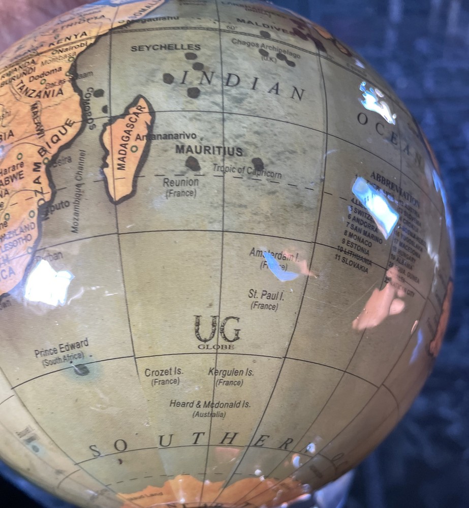 8”globe world