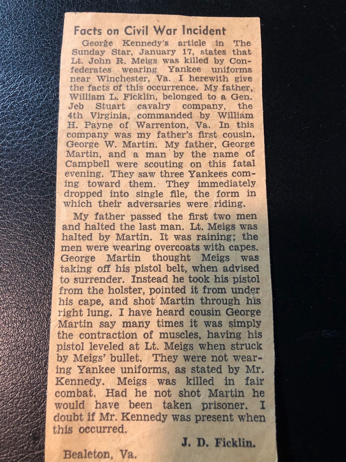 Rare Identified Black Horse Cavalry (4th VA Cav.) Officer Ambrotype/ Confederate