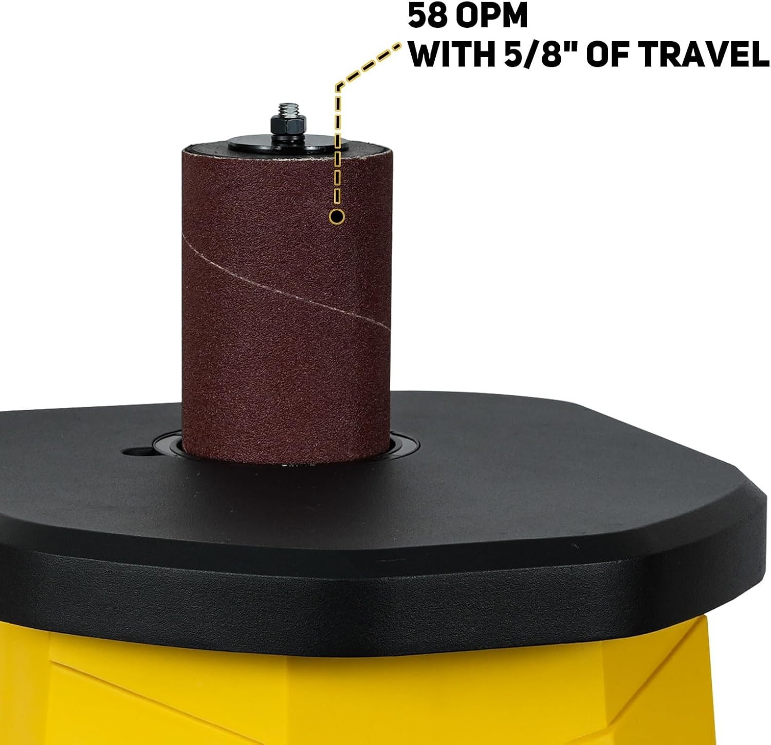 1000-1800RPM 4A Variable Speed Oscillating Spindle Sander with Sanding Sleeves