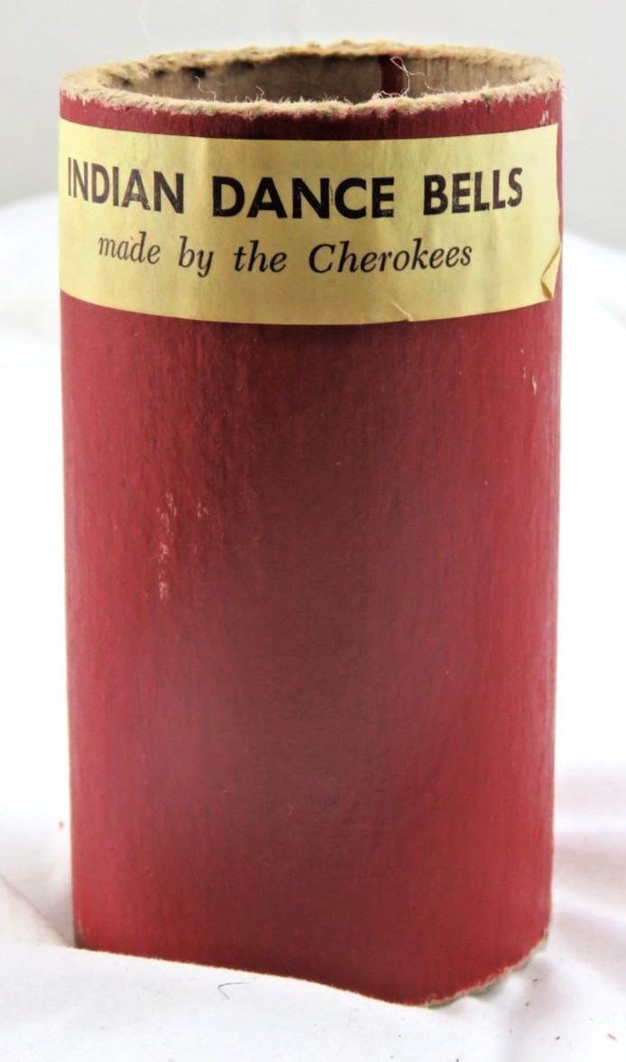 Vintage Mid-Century Sheepskin Lined "Cherokee Indian" Dance Bells NICE