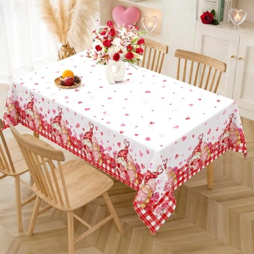 Valentine's Day Rectangle 120" x 60" (Rectangular) Valentines Tablecloth