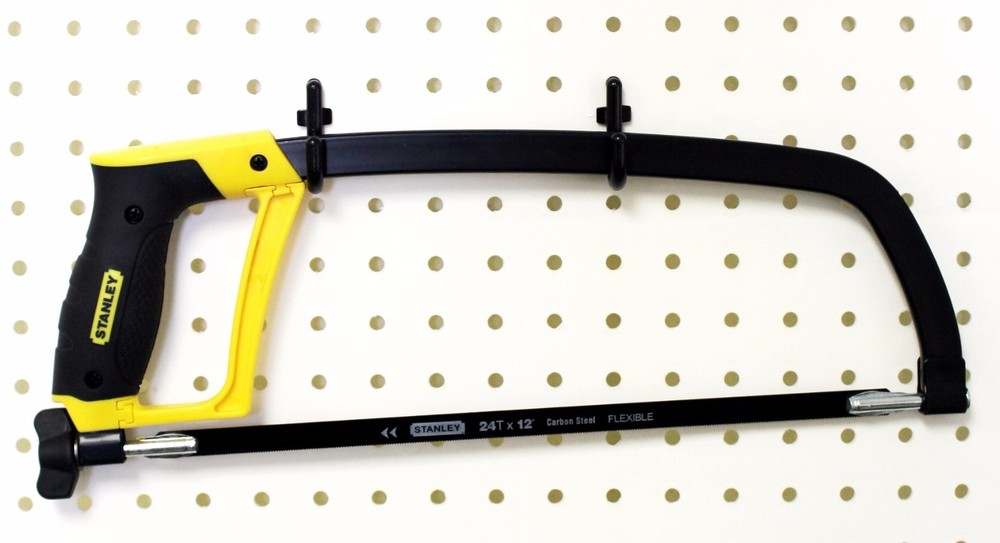 100 Pc. Kit - Black Locking Peg Hooks - Garage Tool Storage - Wall organizer New