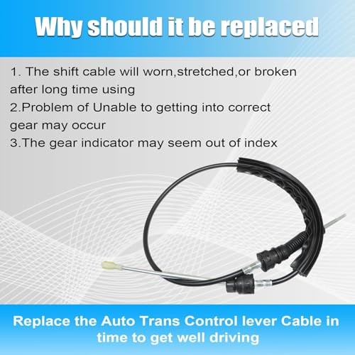 Gear Shifter Cable Manual Transmission Shift Control Cable Compatible with VW