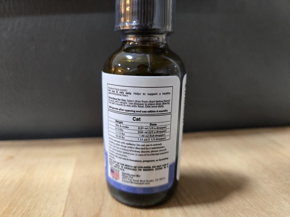 2 Pack Blisso Advanced Cat Probiotic Drops -Digestive Support For Cats 30ml/1oz