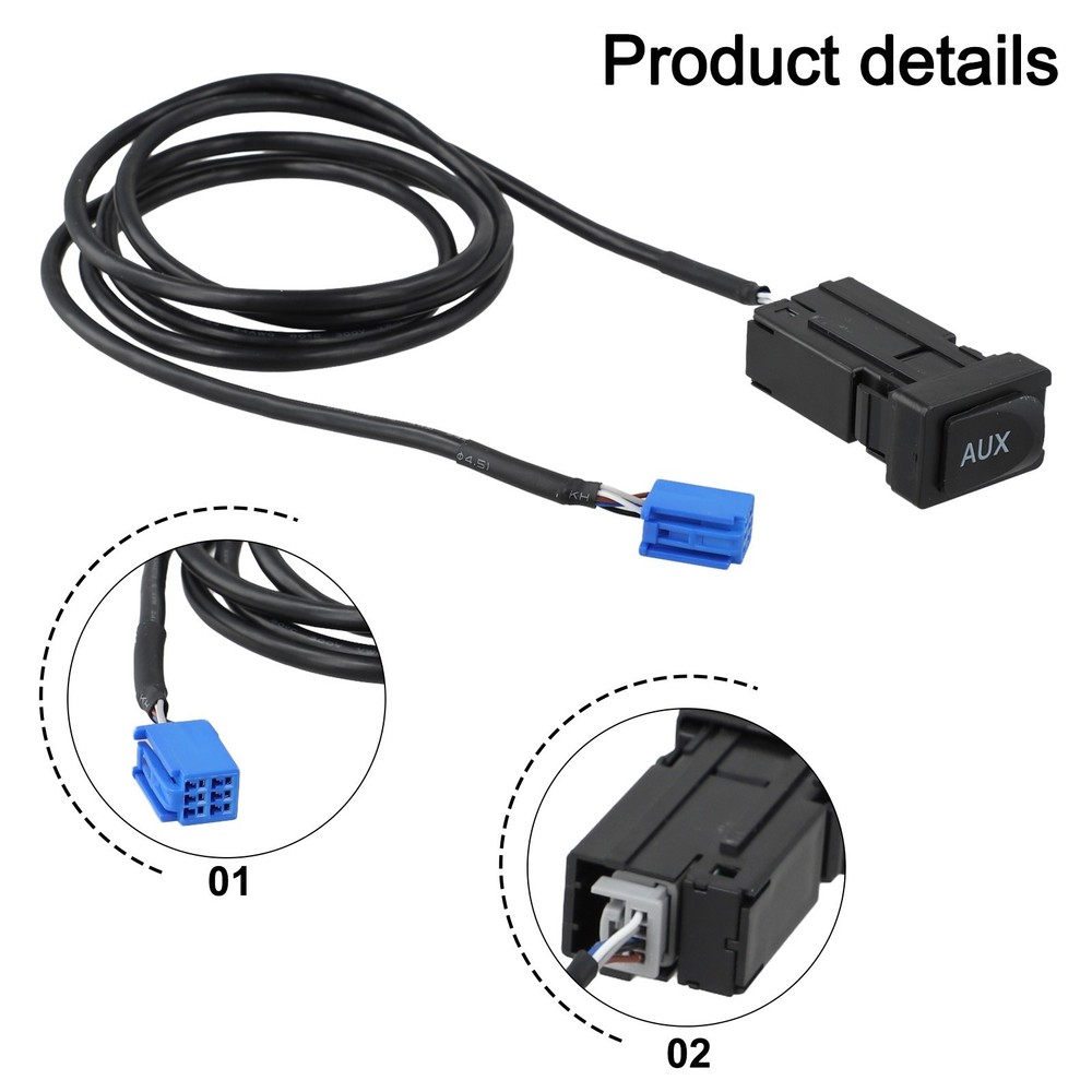 Audio Socket Adapter + 6Pin Cable for Toyota/Lexus Practical and Reliable