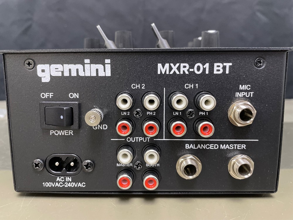 MXR-01BT 2-Channel Professional DJ Mixer with Bluetooth Input