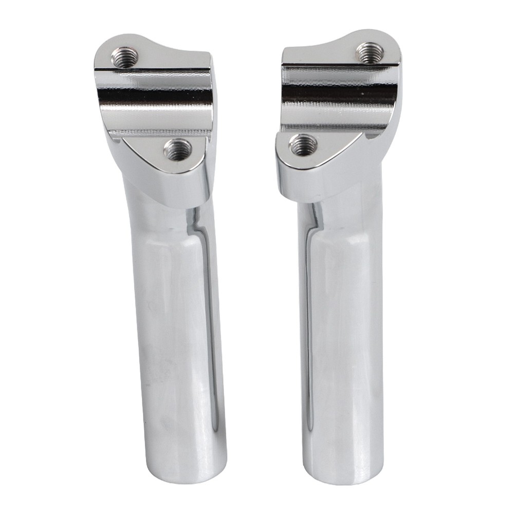 Chrome 6.5" Pullback Handlebar Risers For Harley Softail Dyna Super Wide Glide