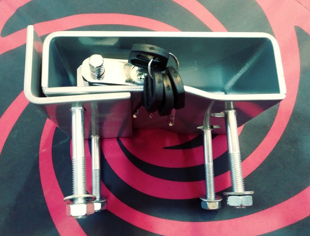 Weld-on or Bolt-on Lock Box and High Security Lock Combo for Containers