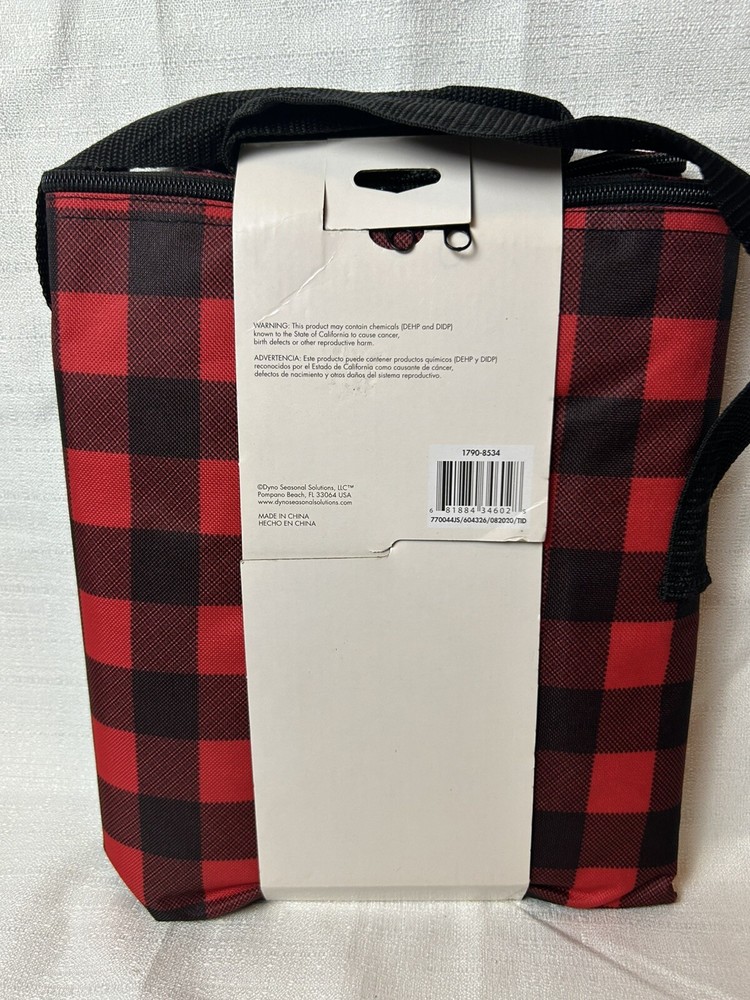 New Traditions 4ft Tree & Garland Storage Bag Plaid