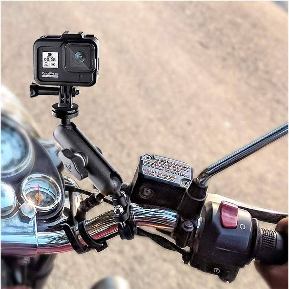 360° Motorcycle Handlebar Mount W/ Dual Ball Head