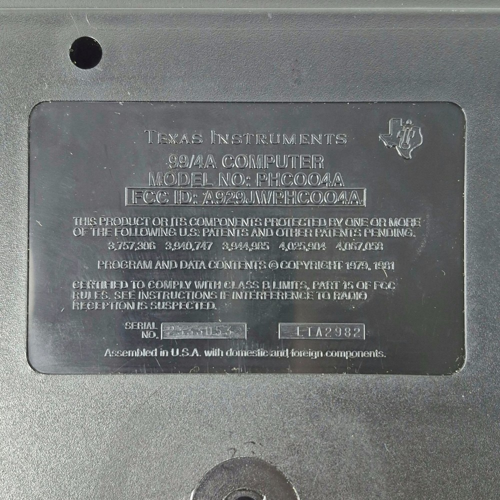 Texas Instruments TI-99/4A Home Computer System Bundle - Tested and Working!