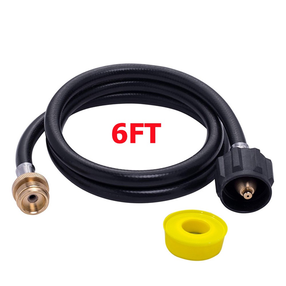 6FT Propane Adapter Hose LP Tank 1lb to 20lb Converter For QCC1 Type1 Gas Grill