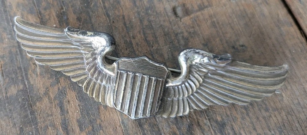 Amcraft Sterling Pilot Wings Badge
