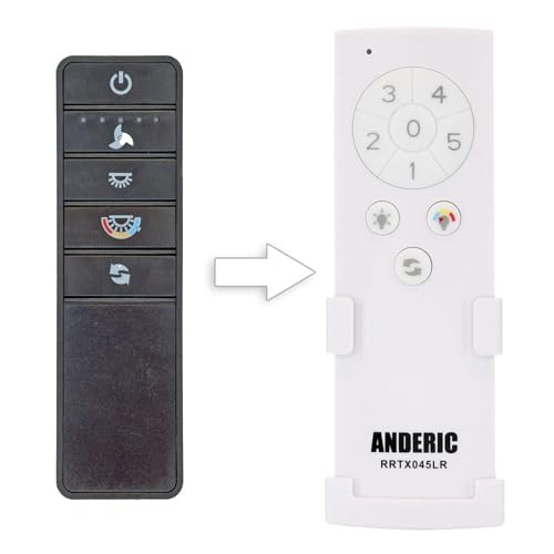 TX045-LR (White Version) for Home Decorators Collection Ceiling Fan Remote