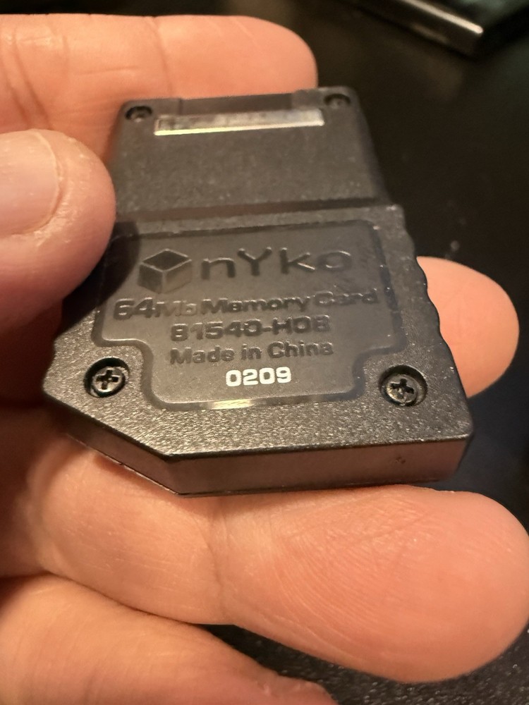 Nintendo Game Cube Nyko 64 Mb Memory Card Tested