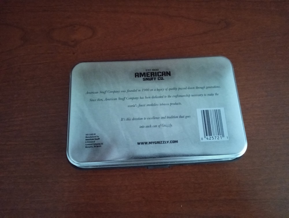 American Snuff can holder