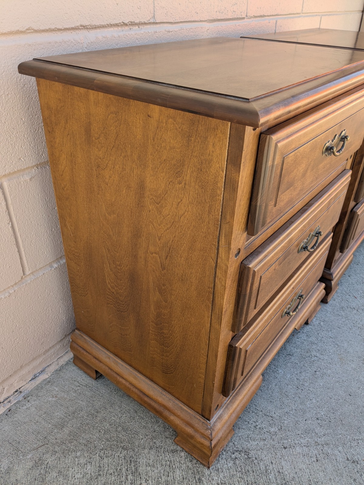 Vintage Modern Regency Wood Side Tables Night Stands End Tables