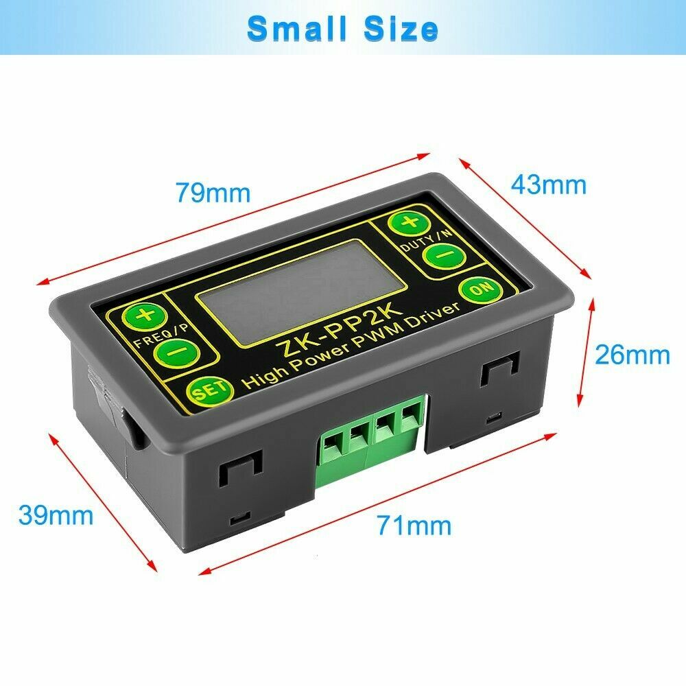 2X PWM Generator& Pulse Generator Frequency Duty Cycle Adjustable Driver ZK-PP2K