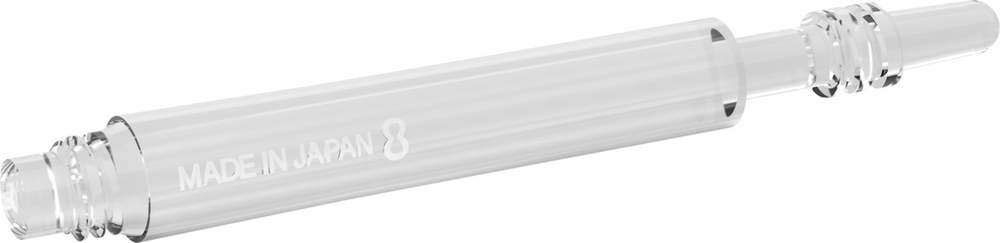 Target 8 Flight Spinning Shaft Intermediate+ Clear (29.5mm)