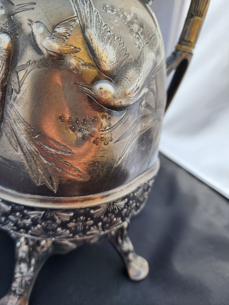 Vintage 1924 Meriden Silver Bird Pitcher