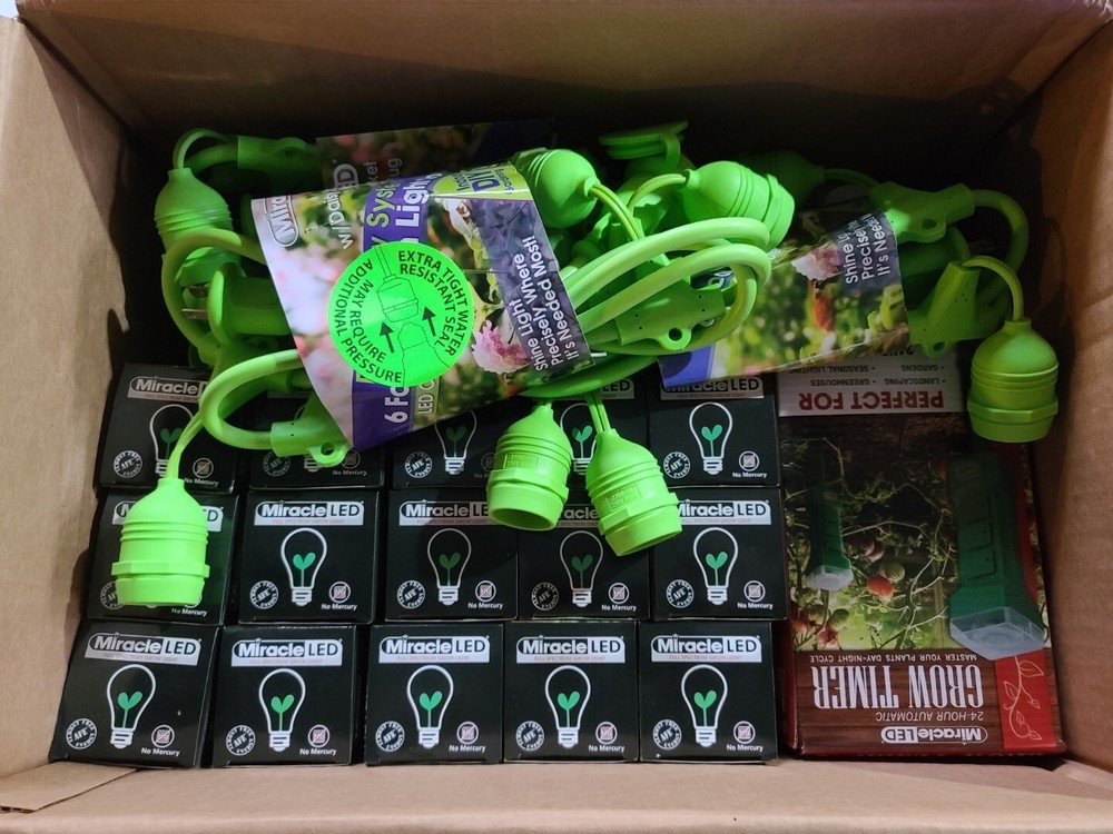 MiracleLED Hydroponics led Grow Light Kit (4 Pack) D30