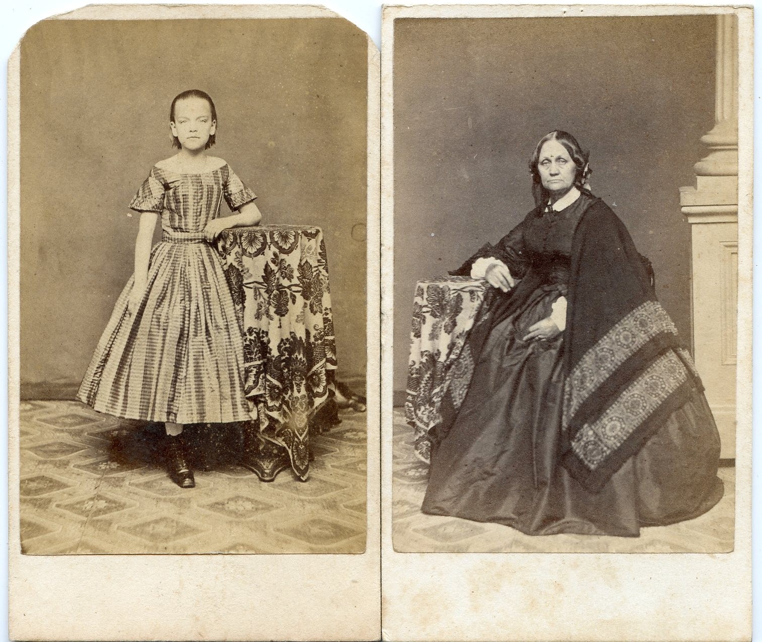 Civil War Soldier Morris & Family Photo Archive (8 CDVs) Springfield MA CV104