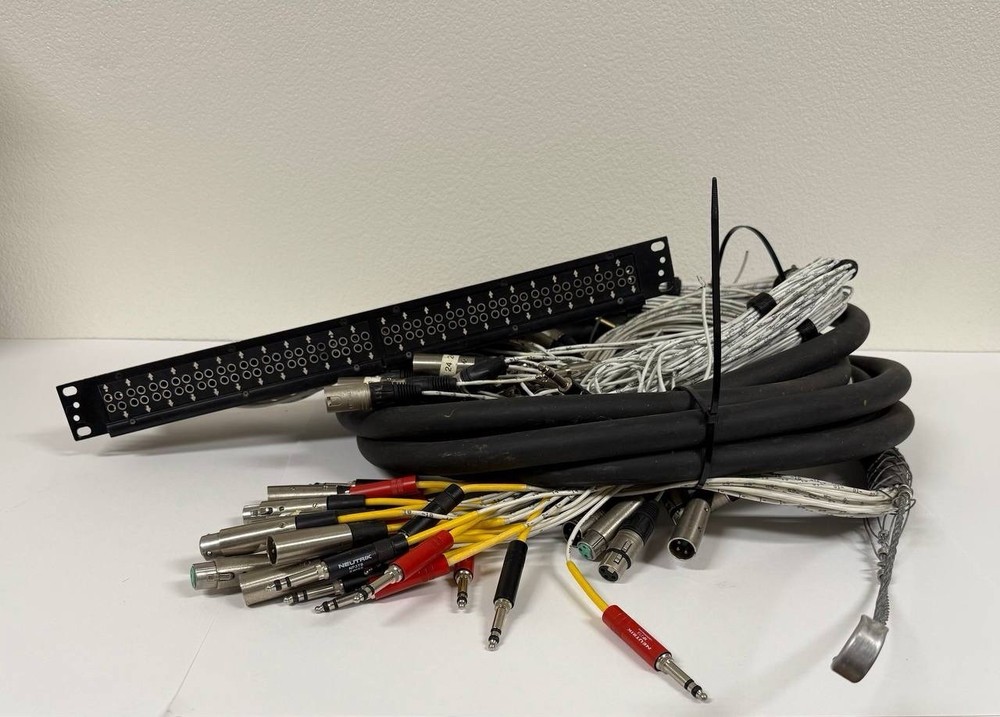 96-Point Audio Patch Panel 4×24 - Rackmount - Used Needs Minor Rewiring