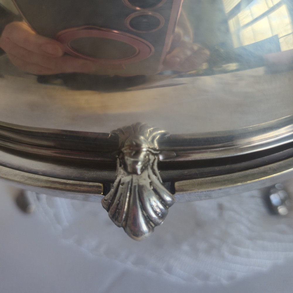 Victoria Silver Plated Dome Roll Top Dish Server Warmer Tableware