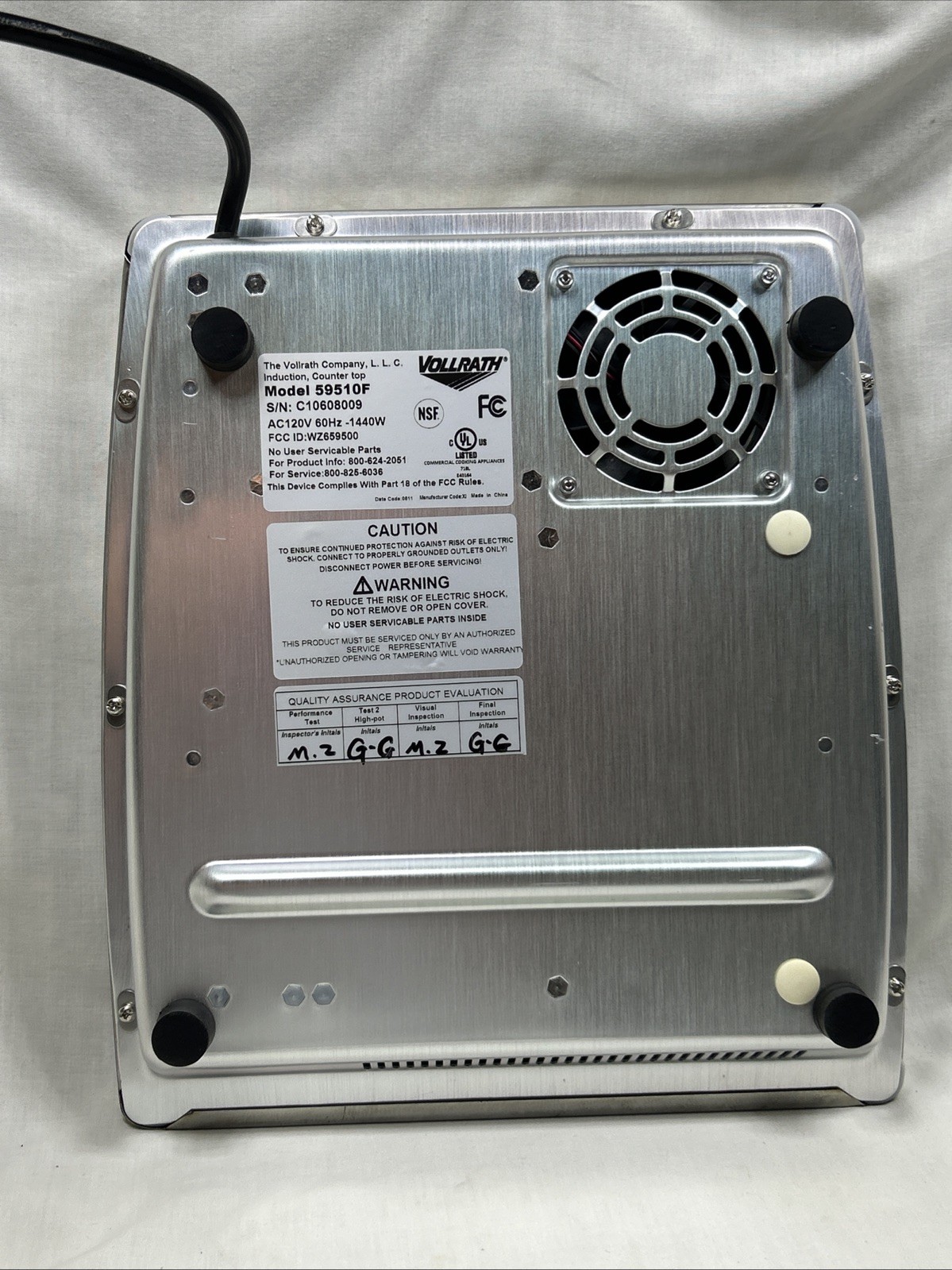 Vollrath Mirage Fajita 59510F Commercial Grade Induction Griddle Heater 1440W