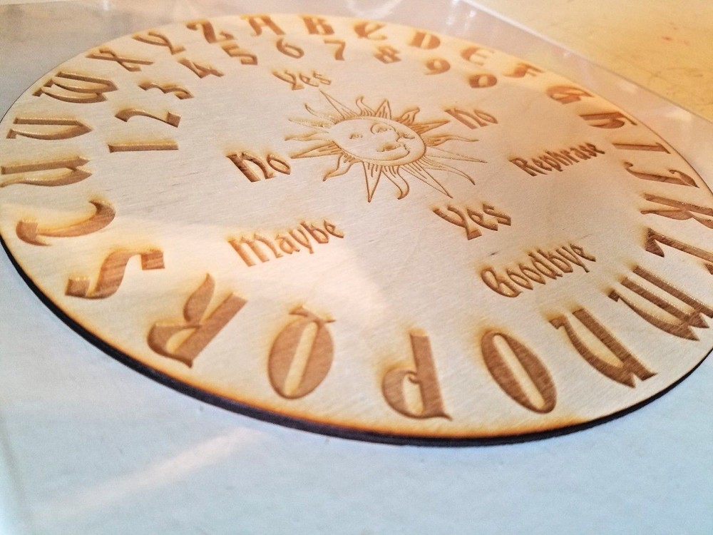 8" Sun & Moon Pendulum Board on Birch Wood