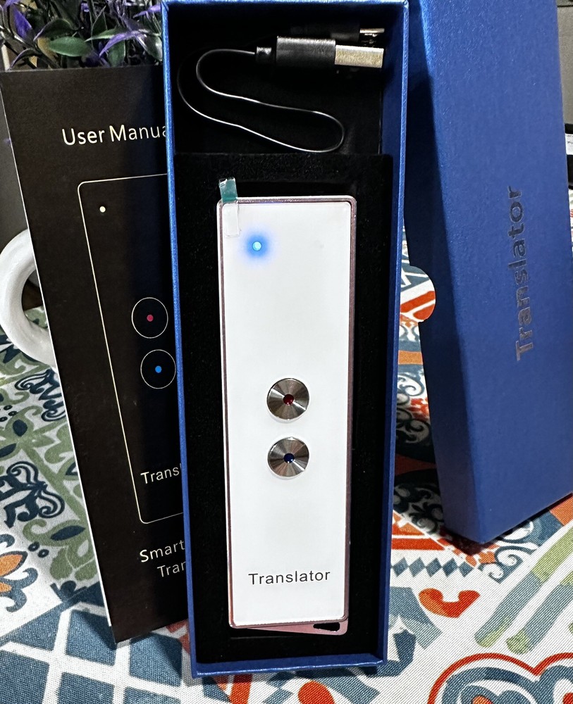 Smart Language Translator Bluetooth Model X9 Rose Gold 40 Languages Target New