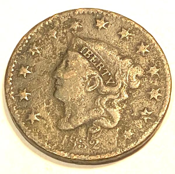 1832 Large Cent  Nice Looking VG #1