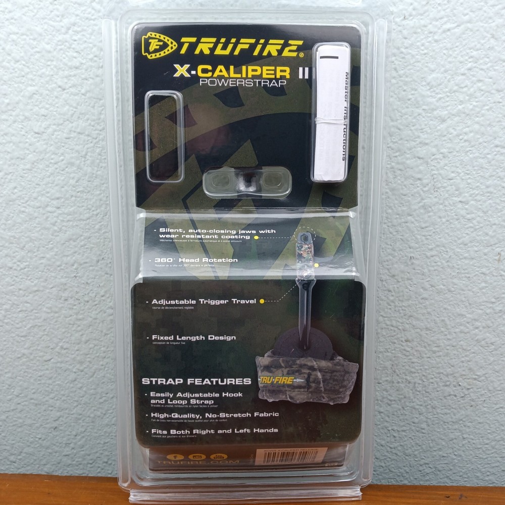Archery Wrist Trigger Release TRUFIRE® X-Caliper II Powerstrap 360° Adjustable