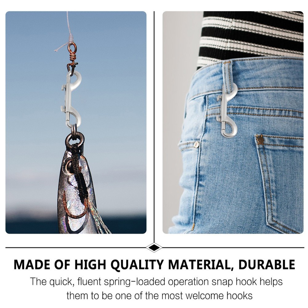 Double Ended Trigger Hook Snap Clips 4 Pcs for Ropes and Chains