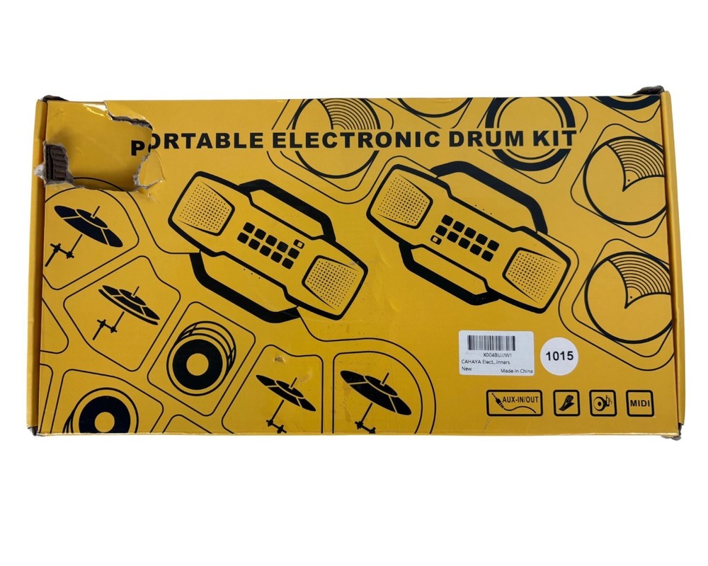 CAHAYA PORTABLE ELECTRONIC DRUM KIT OPENBOX
