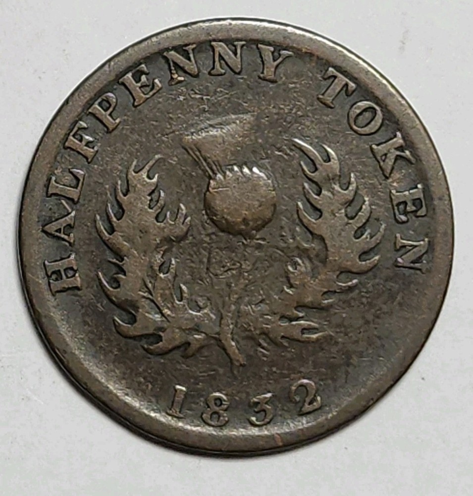1832 Nova Scotia Half Penny 0399