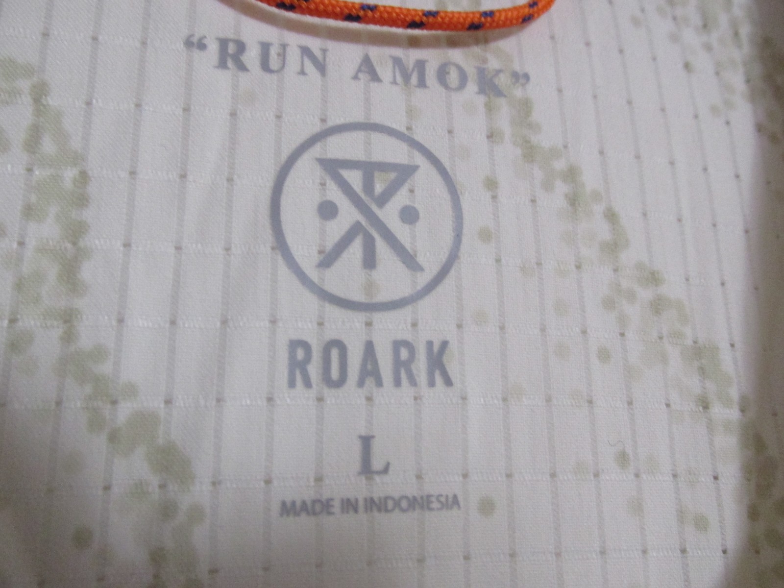 Roark Bless Up Trail Short Sleeve Button Up Shirt Ivory Men's