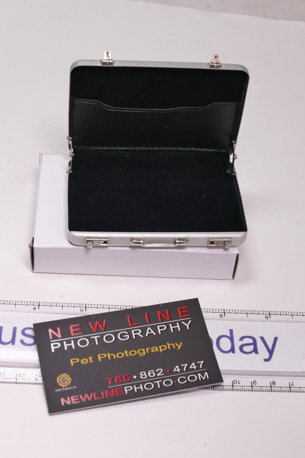MINI Briefcase Business Card Case - Card Holder - NEWLINEPHOTO.COM LOGO